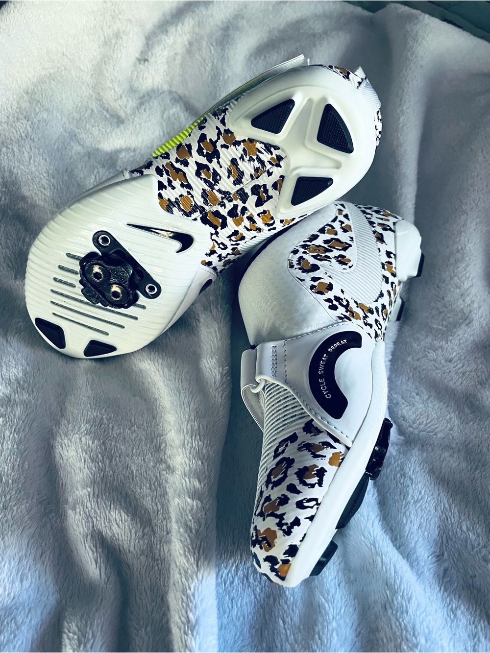 Nike SuperRep Women’s Cycling Shoes Leopard Print US 7.5 EU 38.5 CJ0775-177